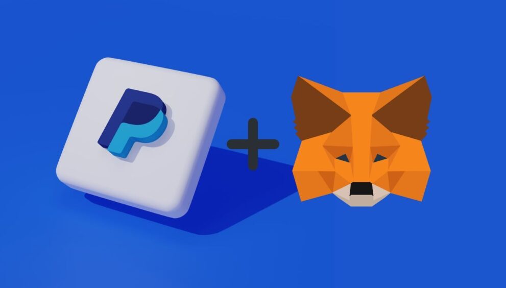 logomarca paypal e metamask